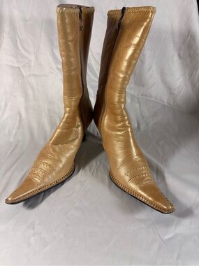 Women's Pointed Toe Mid-Calf Lined Boots